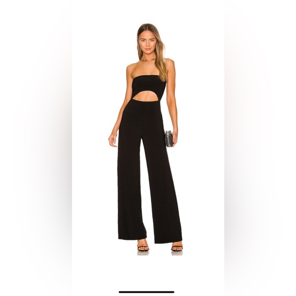 Norma Kamali Pants - Norma Kamali Strapless cutout jumpsuit